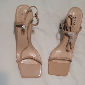 SIMMI London Beige Strappy Heels